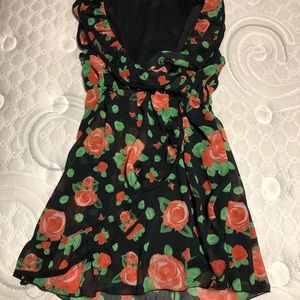 Floral Low Cut Dress